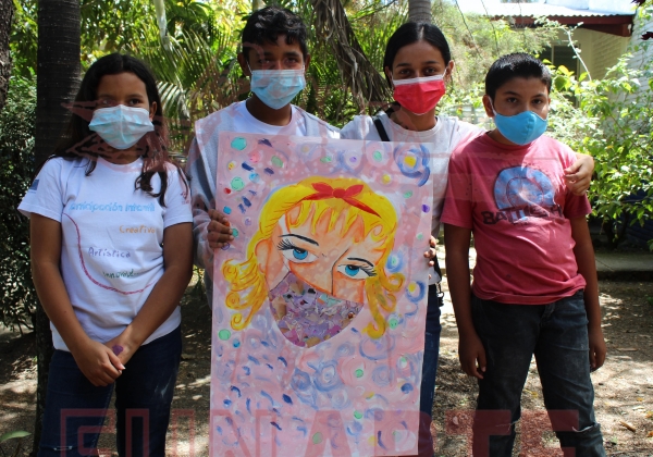 J&oacute;venes&nbsp;usan&nbsp;el&nbsp;Arte&nbsp;Pop&nbsp;para&nbsp;hacer&nbsp;un&nbsp;llamado&nbsp;al&nbsp;uso&nbsp;de&nbsp;cubre&nbsp;bocas