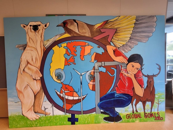 Mural en Zoetermeer de Holanda