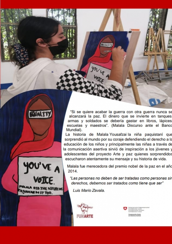 Pintando la historia de Malala
